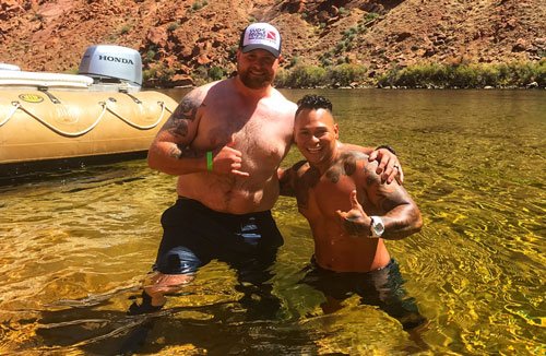 SUDS adaptive rafting event — white water team photo